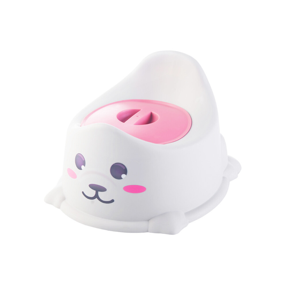 Pot de toilette portable avec dossier pour enfants, bébé garçon, mignon - Rose