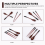 Wooden Flatware Set, Portable Set Chopsticks Spoon Fork Tableware Dinnerware with Black Twining Thread 9