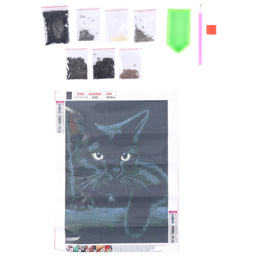 Animal ,Round Diamond Embroidery Art Diy Handwork Cute Pet Puzzle