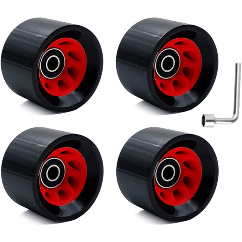 4 τμχ Roller Skate Wheels 95A με ρουλεμάν 58mmx39mm PU ανθεκτικό στη φθορά Quad 1 γαλλικό κλειδί