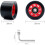 4 τμχ Roller Skate Wheels 95A με ρουλεμάν 58mmx39mm PU ανθεκτικό στη φθορά Quad 1 γαλλικό κλειδί 7