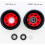 4 τμχ Roller Skate Wheels 95A με ρουλεμάν 58mmx39mm PU ανθεκτικό στη φθορά Quad 1 γαλλικό κλειδί 4
