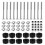 Trampoline Screws Kits, 12Pcs Galvanized Steel Fixing Accessories for Assembly Replacement 11