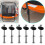 Trampoline Screws Kits, 12Pcs Galvanized Steel Fixing Accessories for Assembly Replacement 7
