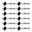 Trampoline Screws Kits, 12Pcs Galvanized Steel Fixing Accessories for Assembly Replacement 4