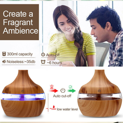 USB Electric Air Humidifier Mini Mist Maker Aroma Essential Oil Diffuser LED for Office Home C 2