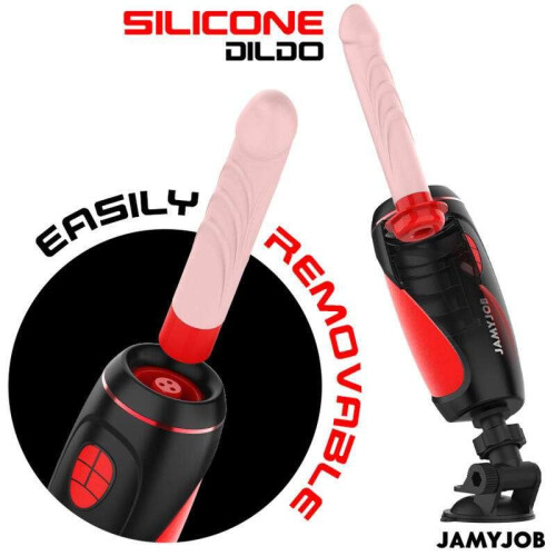 Doc Johnson JamyJob - Pyston Automatic Masturbator with Remote Control Dildo 2