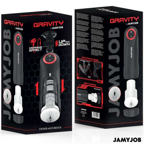 Doc Johnson JamyJob - Gravity Automatic Vagina Masturbator with 5 Thrusting Modes & Sound 1