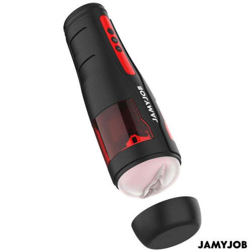 Doc Johnson JamyJob - Cyclone Automatic Vagina Masturbator with 10 Rotation & Thrust Modes 1
