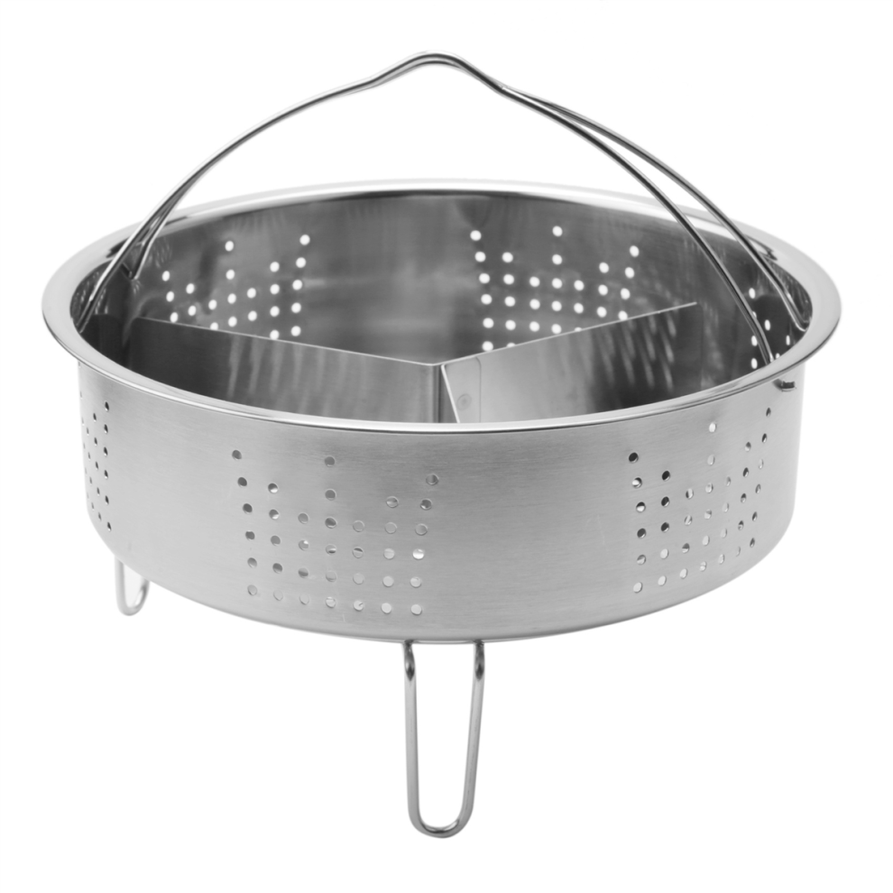 Juego De 3 Accesorios Para Olla A PresióN, Cesta De Vapor De Acero Inoxidable Con Rejilla Para Cocinar Huevos Y Divisor Para Cocinar En La Cocina.-image
