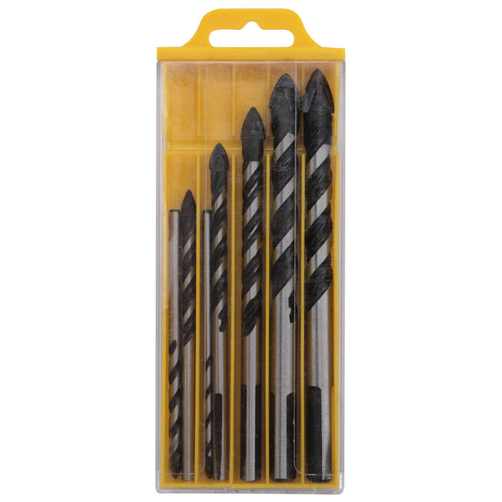 7Pcs Tungsten Carbide Tipped Masonry Drill Bit Set for Porcelain Ceramic Tile Concrete Brick (3, 4, 5, 6, 8, 10, 12mm)-image-OPC-PGGMWVB-NEW