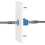 Έξοδος 4x Cat6 Ethernet επιτοίχιας πλάκας 1 θύρας RJ45 Δικτύου Θηλυκό σε Ζεύγο Jack White & Blue 8