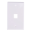 Έξοδος 4x Cat6 Ethernet επιτοίχιας πλάκας 1 θύρας RJ45 Δικτύου Θηλυκό σε Ζεύγο Jack White & Blue 3