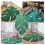 Leaf-Shaped Rug, Home Decoration Bathroom Mat, Green Rug 10