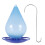 Automatic Bird Water Feeder Droplet Shaped Waterer Easy Hanging with Hook Dispenser 1