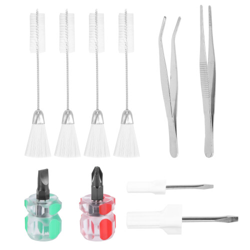 10Pcs Sewing Machine Cleaning Kit, Short Screwdriver, Flathead Screwdrivers Repair Tool 2