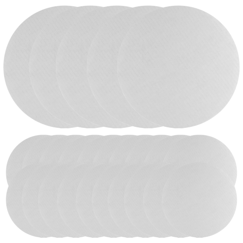 Placas de bolo brancas redondas, pacote com 25 unidades - 10 polegadas, círculos de papelão, bandeja descartável, base de placa 2