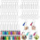 160 PCS Sublimation Ornament Blanks,Sublimation Blank Keychains MDF Διπλής όψης μπρελόκ 1