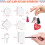 160 PCS Sublimation Ornament Blanks,Sublimation Blank Keychains MDF Διπλής όψης μπρελόκ 3