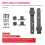 10Pcs 0,63 polegadas-0,78 polegadas de aço carbono armário porta deslizante celeiro ferragens kit moldura pendurado trilho slides 9