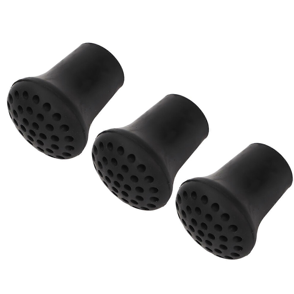 (As show, One size) 10pcs Rubber Walking Stick Tip Honeycomb Type Sturdy Skidproof Cane Stick Feet 0.7in