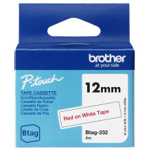 Brother BTAG-232 - label tape - 1 cassette(s) - Roll (1.2 cm x 4 m)