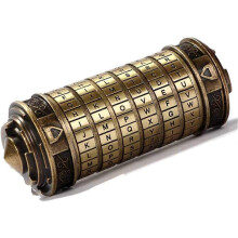 (As show, One size) Cryptex Da Vinci Code Mini Lock Puzzle, Hidden Compartments, Romantic Gifts for Her/Boyfriend