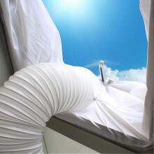 (As show, One size) Flexible Cloth Sealing Plate Window Sealer for Mobile Air Conditioner