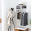 Homcom HOMCOM Wall Mounted Storage Hat Rack Hanging Coat Organizer Hanger Home White 1