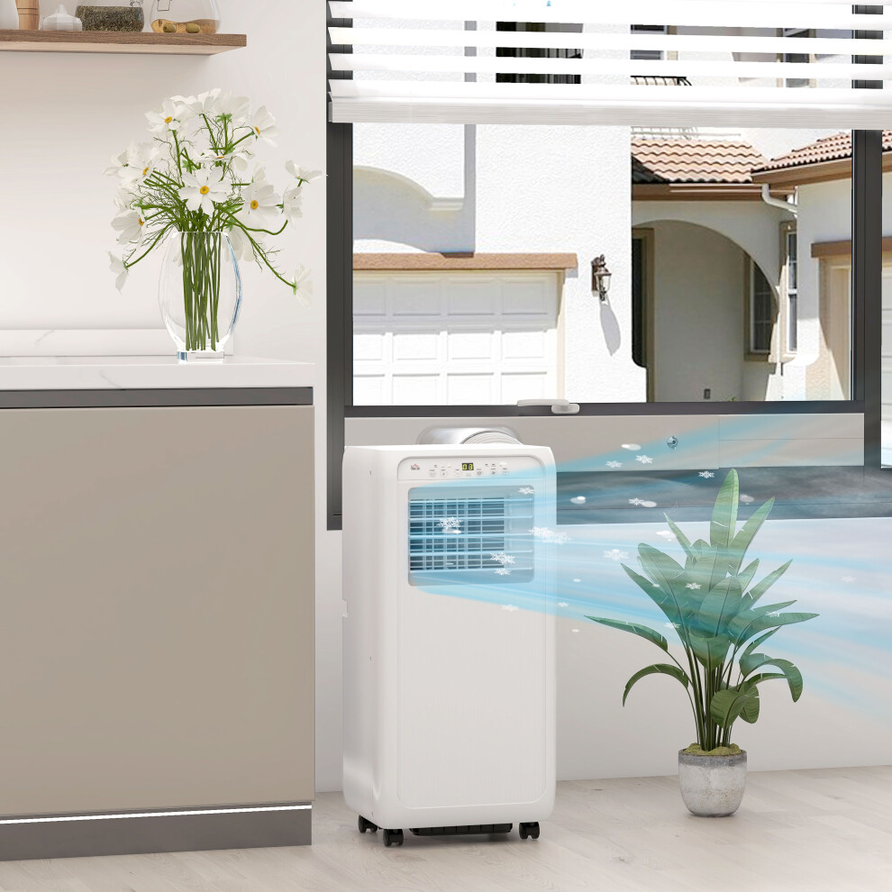 HOMCOM 7,000 BTU Portable Air Conditioner with 26m², Dehumidifier, Timer