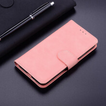 (pink, Samsung Galaxy A06) Solid Color Skin Leather Phone Wallet Case Book Stand For iPhone 14 Samsung Xiaomi Google Women Men Green Card Slot Magnetic Shockproof Flip Cover Bag
