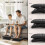 Homcom HOMCOM Foot Rest Adjustable Height and Angle Home Office Footstool Black 6