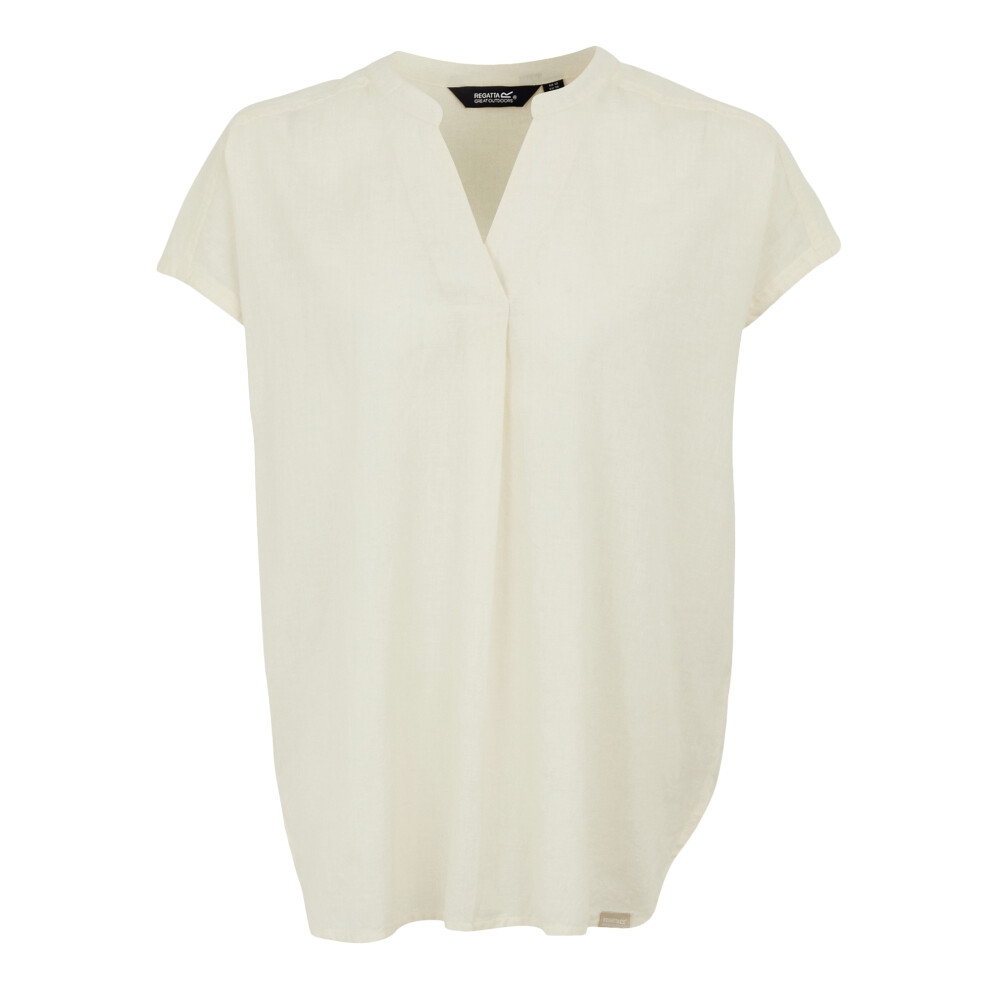 (18 UK, Light Vanilla) Regatta Womens/Ladies Rianne V Neck Shirt