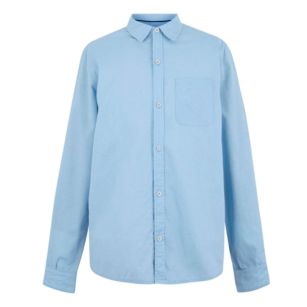 (XXL, Chambray Blue) Regatta Mens Loran Long-Sleeved Shirt