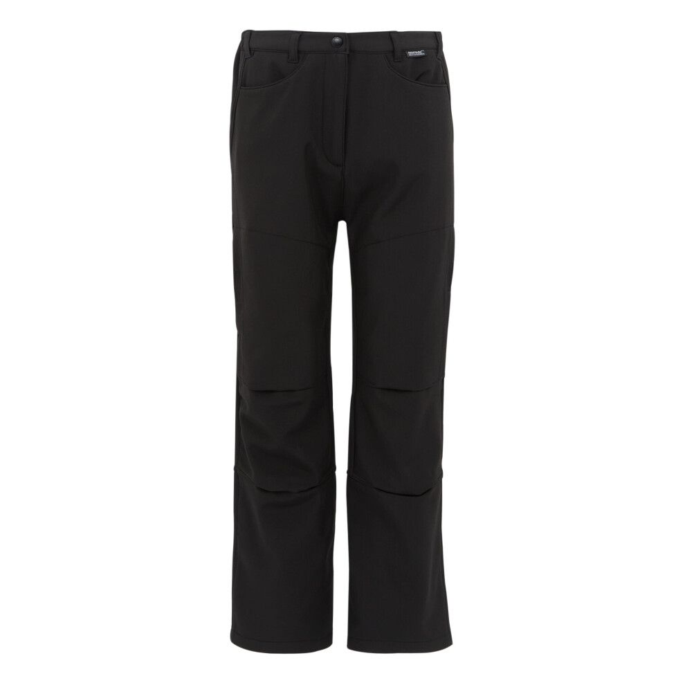 (3-4 Years, Black) Regatta Childrens/Kids Softshell Hiking Trousers