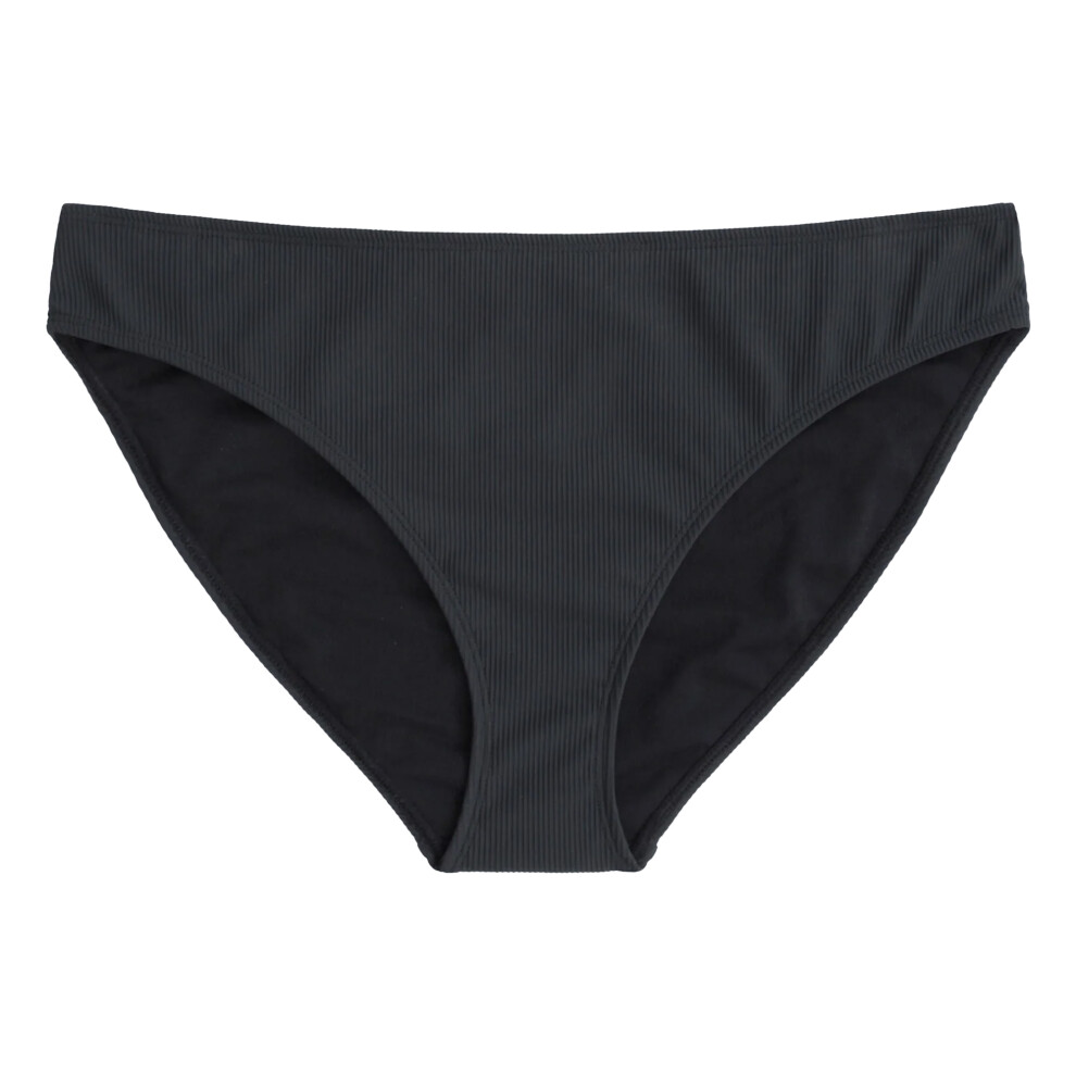 (8 UK, Black) Animal Womens/Ladies Florence Ribbed Bikini Bottoms