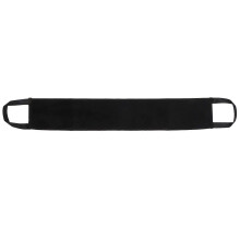 (As show, One size) Self Tanning Back Strip Tanning Mousse Applicator Black Flocking Strip for Self Sunless Tanner