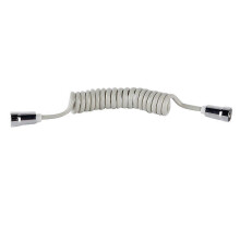 (As show, One size) Telephone Line Style Flexible Shower Hose Toilet Bidet Spray Bathroom Accessories G1/2" (Grey)