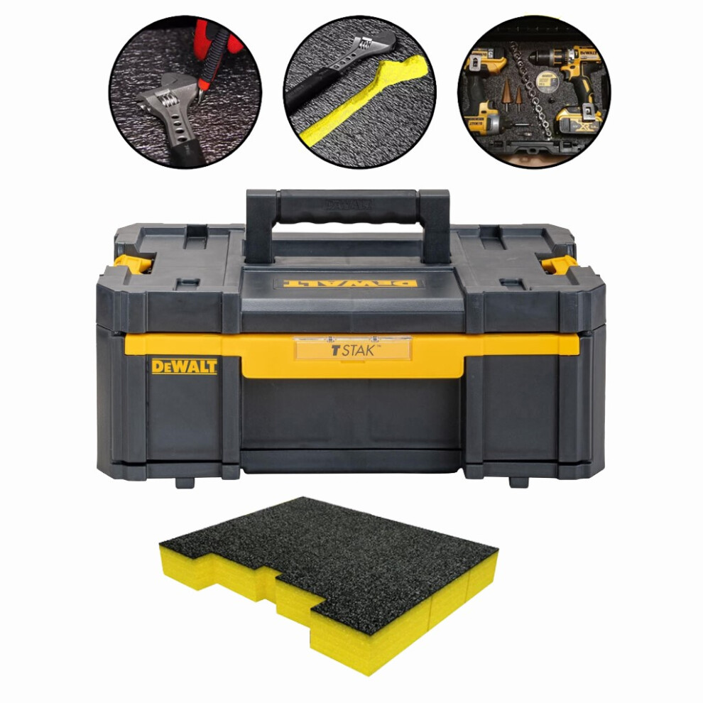 Dewalt DWST1-70705 TStak III Deep Drawer Stackable Box + Shadowfoam 30mm Insert