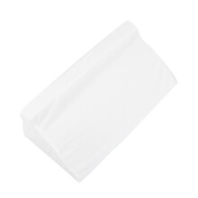 (As show, One size) Paralyzed Patients Nursing Cushion Skin Friendly Anti Bedsore Care Triangular Pad (50 x 25 x 15cm)(White )