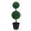 Outsunny Outsunny 2 PCS Artificial Double Ball Tree w/ Pot Home Decoration 15cm 7