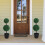 Outsunny Outsunny 2 PCS Artificial Double Ball Tree w/ Pot Home Decoration 15cm 1