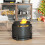 Outsunny Outsunny 37cm Smokeless Wood Burning Firepit Metal Fire Pit, Dark Grey 7
