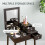 Homcom HOMCOM Dressing Table Vanity Desk Flip-up Mirror 2 Drawers, Black 5