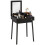 Homcom HOMCOM Dressing Table Vanity Desk Flip-up Mirror 2 Drawers, Black 2
