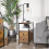 Homcom HOMCOM Narrow End Table, Sofa Side Table with 2 Drawers Storage Shelf, Brown 1