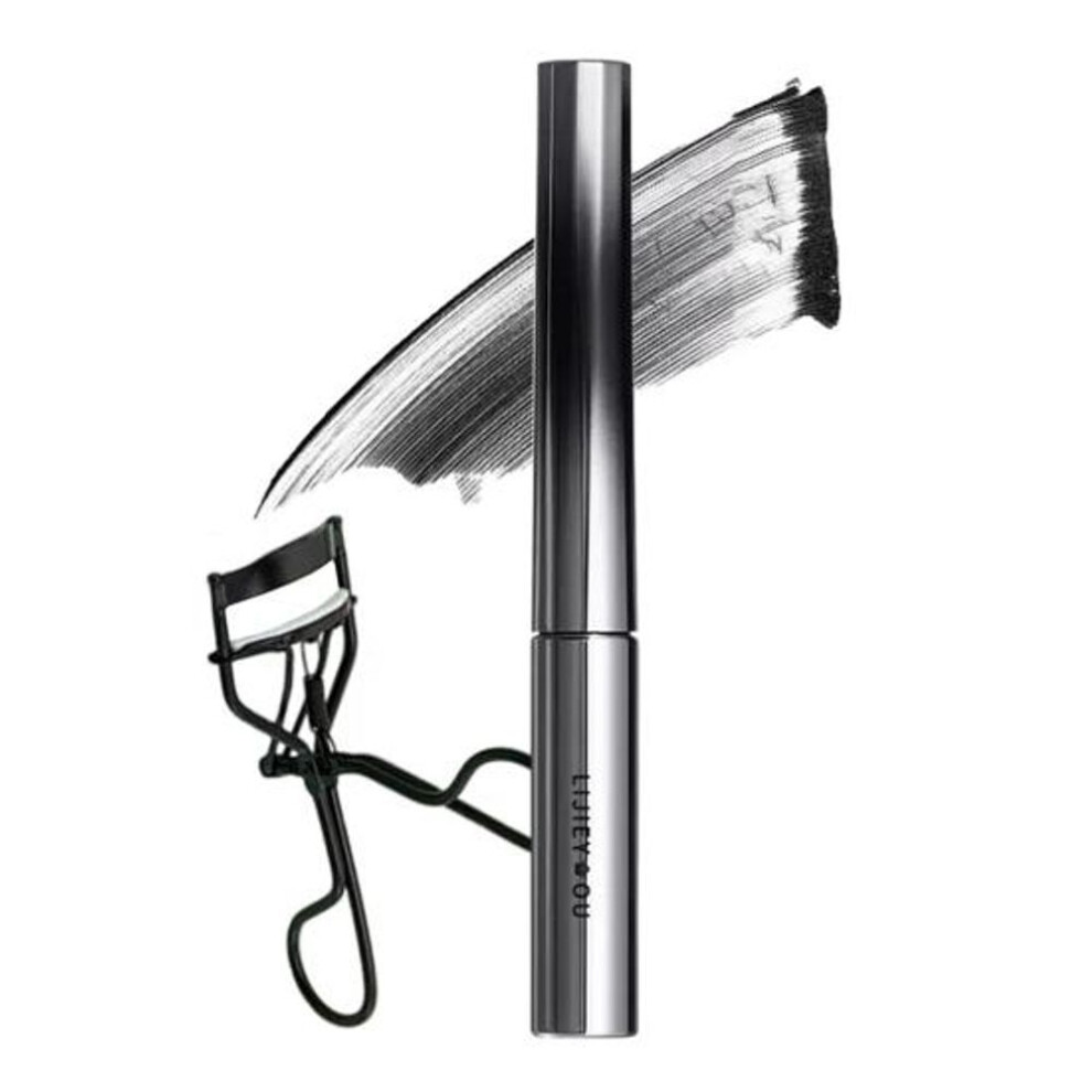 (black, 2pcs) 3D Curling Lash Mascara Non-Smudge & Long Lasting Natural Lengthening Eyelashes Setting Bristleless Mascara Quick Drying Waterproof Liquid Mascara