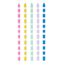 Slant 10-02812-029 Cake Candles - Celebrate Stripes