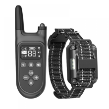 1000 m trainingshalsband voor honden met elektrische schok, trilfunctie en geluid (e-schok)