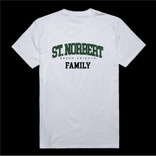 W Republic 571-698-WHT-02 St. Norbert College Green Knights Family T-Shirt, White - Medium